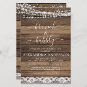 Papier Budget Brunch & Bubbly Rustic Farmhouse (Devant / Derrière)