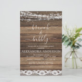 Papier Budget Brunch & Bubbly Rustic Farmhouse (Debout devant)