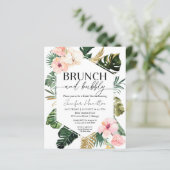 Papier Budget Brunch et Bubbly Bridal Shower Invitation (Debout devant)