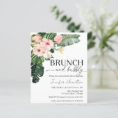 Papier Budget Brunch et Bubbly Bridal Shower Invitation (Debout devant)