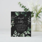 Papier Budget Brunch & Fête des mariées Bubbly Black Gree (Debout devant)