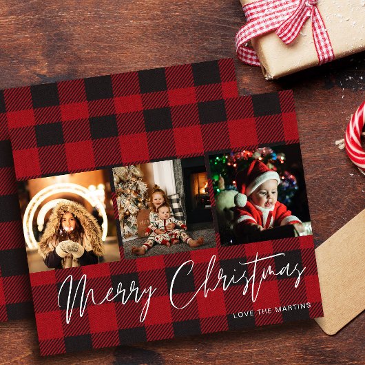 Papier Budget Buffalo Check 3 Photo Joyeux Noël