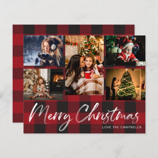Papier Budget Buffalo Check Plaid 5 Photo (Devant / Derrière)
