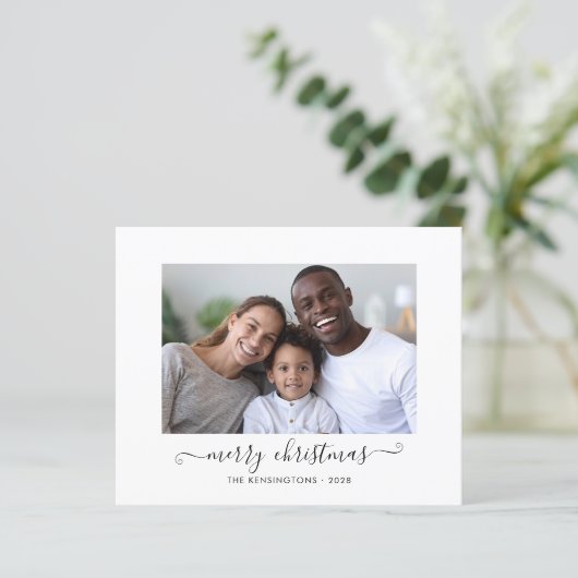 Papier BUDGET Buffalo Joyeux script de Noël Joyeux photo (Debout devant)