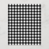 Papier BUDGET Buffalo Plaid Kraft Faire-part de mariage (Dos)