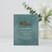 Papier Budget Buffalo Stars Invitation Baby shower (Debout devant)