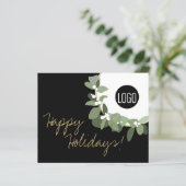 Papier Budget Bulk Or noir Moderne Wreath Votre logo (Debout devant)
