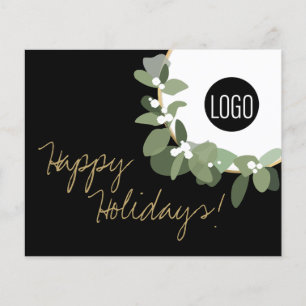 Papier Budget Bulk Or noir Moderne Wreath Votre logo