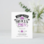 Papier BUDGET Bund'Hocus Pocus Halloween Bash Party (Debout devant)