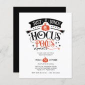 Papier BUDGET Bund'Hocus Pocus Halloween Bash Party (Devant / Derrière)