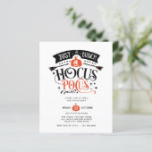 Papier BUDGET Bund'Hocus Pocus Halloween Bash Party (Debout devant)