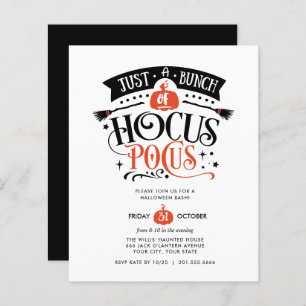 Papier BUDGET Bund'Hocus Pocus Halloween Bash Party
