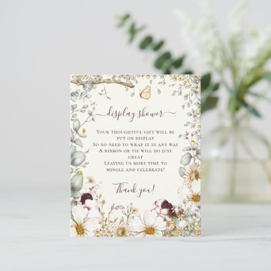 Papier Budget Bunnies Girl Boy Baby Display Douche (Debout devant)