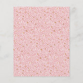 Papier Budget Bunny Aquarelle rose et or fête d'anniversa (Dos)