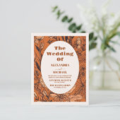 Papier Budget Burange Mariage Fleur sauvage  (Debout devant)