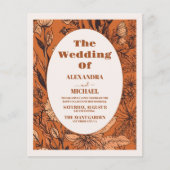 Papier Budget Burange Mariage Fleur sauvage  (Devant)