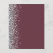 Papier Budget Burgundy Argent Parties scintillant Edge En (Dos)