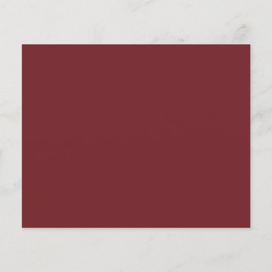Papier Budget Burgundy Blush Floral Enregistrer la date (Dos)