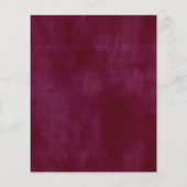 Papier Budget Burgundy Blush rose Floral Parti d'engageme (Dos)