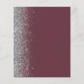 Papier Budget Burgundy Parties scintillant Argent Enregis (Dos)