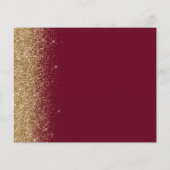 Papier Budget Burgundy Red Gold Parties scintillant Enreg (Dos)