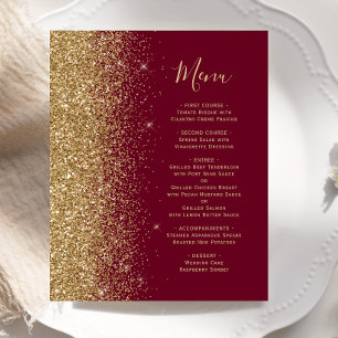 Papier Budget Burgundy Red Gold Parties scintillant Maria