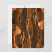 Papier Budget Burnt Orange Gold Agate Dark 50e anniversai (Dos)