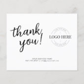 Papier Budget Business Logo Entreprise Merci Achat (Dos)