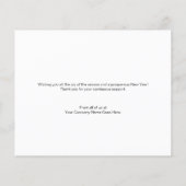 Papier Budget Business Logo Joyeuses Fêtes Joyeux Bleu (Dos)