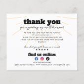 Papier Budget Business Merci Retro Boho Rainbow Sun (Dos)