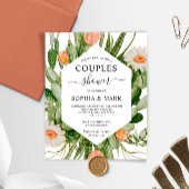 Papier Budget Cactus Fleurs Couples Douche Invitation