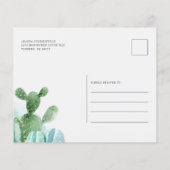 Papier Budget Cactus Plante Botanique Couples Baby shower (Dos)