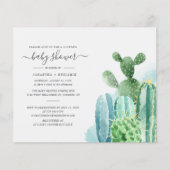Papier Budget Cactus Plante Botanique Couples Baby shower (Devant)