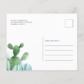 Papier Budget Cactus Plante Botanique Couples Baby shower (Dos)