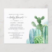Papier Budget Cactus Plante Botanique Couples Baby shower (Devant)