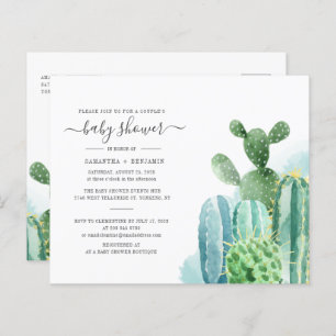 Papier Budget Cactus Plante Botanique Couples Baby shower