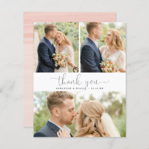 Papier Budget Calligraphie 3 Photo Collage Merci