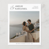 Papier Budget Calligraphie Ampersand Bold 2 Mariage photo (Devant)