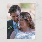 Papier Budget Calligraphie Photo Gold Black Mariage Merci (Dos)