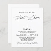 Papier Budget Calligraphie Rien de fantaisie Juste Amour  (Devant / Derrière)