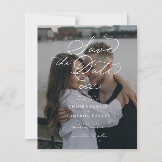 Papier BUDGET Calligraphie traditionnelle Mariage Photo (Devant)