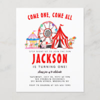 Budget Carnival Circus Come One Come All Anniversa