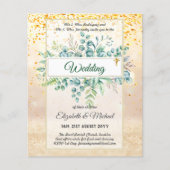 Papier Budget CATHOLIQUE MARIAGE chrétien INVITATIONS ver (Devant)