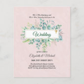 Papier Budget CATHOLIQUE MARIAGE chrétien INVITATIONS ver (Devant)