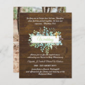 Papier BUDGET Catholique Mariage Invitations Croix de ver (Devant / Derrière)