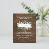 Papier BUDGET Catholique Mariage Invitations Croix de ver (Debout devant)