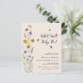 Papier Budget Ce qui fera de Baby Bee Genre Révéler Invit (Debout devant)