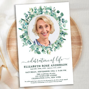 Papier Budget Célébration de la vie Eucalyptus Photo Funé