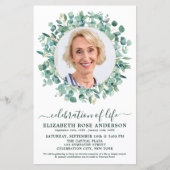 Papier Budget Célébration de la vie Eucalyptus Photo Funé (Devant)