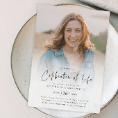 Papier Budget Célébration de la vie Invitation commémorat